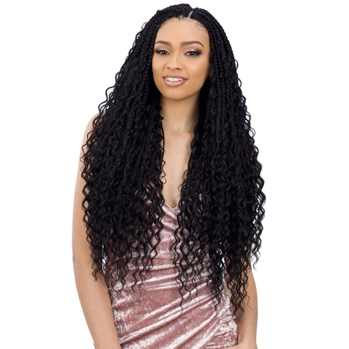 FreeTress Synthetic Hair Crochet Braids Boho Hippie Braid 22" 